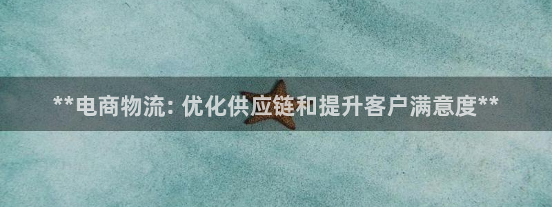 28圈网站平台是多少：**电商物流:
